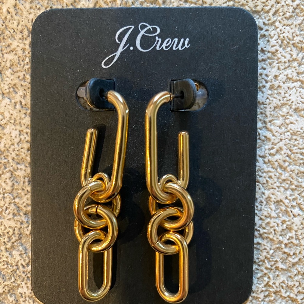 J. Crew Link Drop Earrings